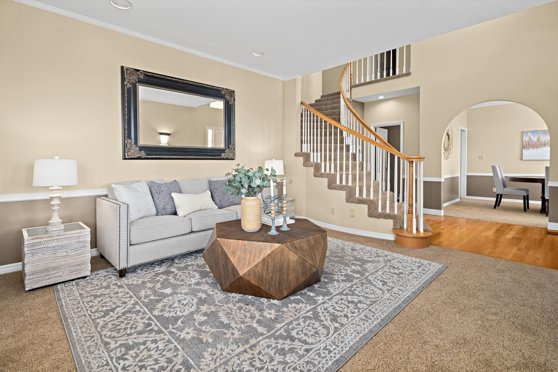 Living Room Home Staging By Brilliant Staging