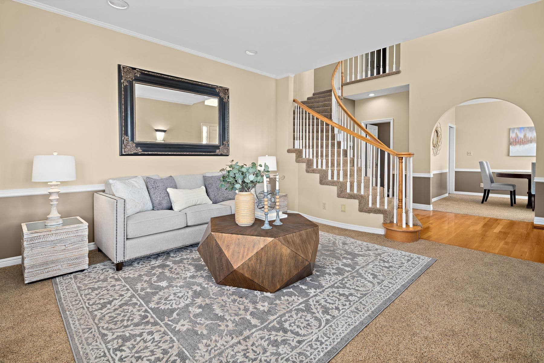 Living Room Home Staging By Brilliant Staging